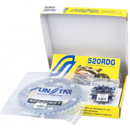 Sunstar, řetězová sada, Yamaha TTE 600 '96-'98 STANDARD (15/47/110) (DO 750CC) (SUN37215/SUN1-3538-47/SS520RDG-110N)