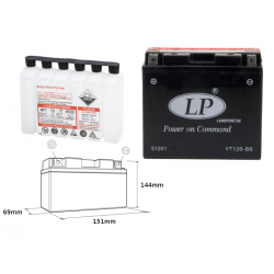 Landport, akumulátor YT12B-BS 12V 11AH 151X70X130, bezúdržbový (4) UE2019/1148