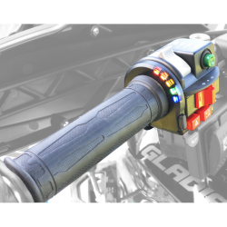 Koso, vyhřívané gripy + tlačítko plynu ATV/sněžný skutr (22MM + 22MM)