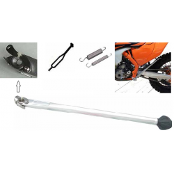 Buzzetti, boční stojan, KTM EXC/EXCF '17-20, Husqvarna FE/FX/TE '17-20, stříbrná barva (duralová,) (OEM: 79003023044)