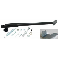 Buzzetti, boční stojan, Honda CRF 250F '04-'17 CRF 450F '04-'17, černá barva (duralová,)