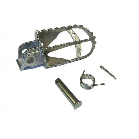 Buzzetti, levá stupačka, KTM LC/EXC/SX/SMR (nerez, s montážní sadou)