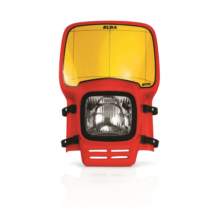 Acerbis, přední maska Elba, UNI, červená - 0003020.110