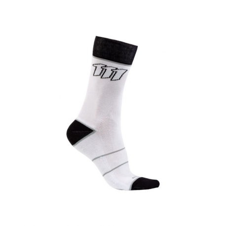 111 Racing, ponožky Endurance, šedá/bílá/černá, veikost 39-42