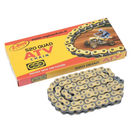 Regina, řetěz 520QUAD (98 článků) ATV do 500 ccm, zlatý (135QUAD/1009)