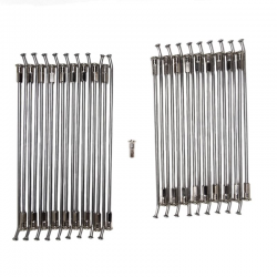 Haan Wheels, zesílené špice s nyplemi (sada) Yamaha TENERE 700, zadní, 18 X 2,15 / 18 X 2,50, barva stříbrná