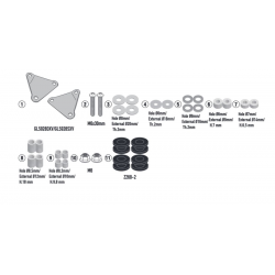 Kappa, držák plexi 6126DTK Kymco DOWNTOWN 350 GT '24-,