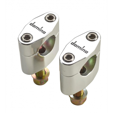 Domino, zvýšené držáky řidítek 28MM, výška 20MM, barva stříbrná