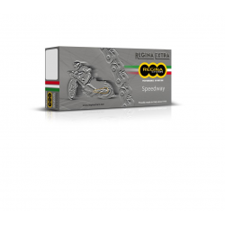 Regina, řetěz 520EBS-ORO (96 článků) SPEEDWAY do 500 ccm zlatý (spojka řetězu) (135EBSORO/00E) (bez o-kroužků)