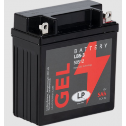 Landport, gelový akumulátor GB5-3 (MG LB5-3) 12V 5AH 119X60X128mm  - nahrazuje GB5LB L (MG LB5L-B)