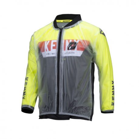 Kenny Racing, bunda do deště/pláštěnka, barva průsvitná/černá velikost S