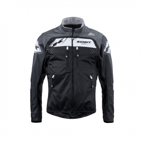 Kenny Racing, bunda Enduro/Adventure, Softshell Grey, černá barva/šedá/bílá velikost L