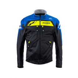 Kenny Racing, bunda Enduro/Adventure, Softshell Blue, černá barva/modrá/žlutá velikost L