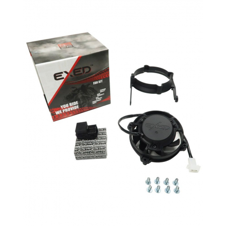 FM-Parts, kompletní sada ventilátoru chladiče, DO KTM / Husqvarna / Gas Gas '17-'23 (EXED)