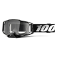 100%, brýle, model ARMEGA BLACK - CLEAR LENS - černá barva, čiré sklo