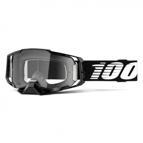 100%, brýle, model ARMEGA BLACK - CLEAR LENS - černá barva, čiré sklo