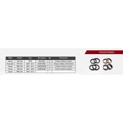 Showa, opravná sada přední vidlice, Honda CRF 250 '09, Kawasaki KXF 250 '09-'12, Suzuki RMZ 450 '09-'12, RM 2