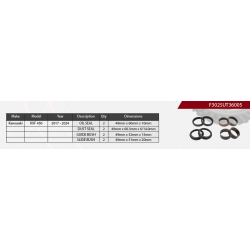 Showa, opravná sada přední vidlice, Kawasaki KXF 450 '17-'24,