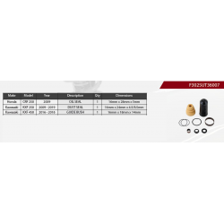 Showa, opravná sada zadního tlumiče, Honda CRF 250 '09, Kawasaki KXF 250 '09-'19, KXF 450 '16-'18, (SERVICE KIT)