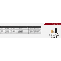 Showa, opravná sada zadního tlumiče, Honda CRF 450 R '21-'24, CRF 450 RX '21-'24, CRF 250 R '22-'24, CRF 250 RX '