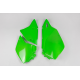 UFO, podsedlové tabulky, Kawasaki KLX 400R '03-'25 ( KOMPLET ), zelená barva