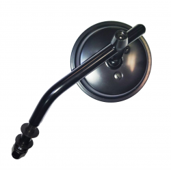 EMGO, zrcátko Harley Davidson 3" kulaté, černá barva, pravé/levé, (závit pravý M10)