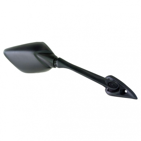 EMGO 2025/02 LUSTERKO YAMAHA YZF R3 '15-'18 PRAWE (OEM: 1WD-F2690-10-00) KOLOR CZARNY (WZÓR ORYGINAŁU) (HOMOLOGACJA)