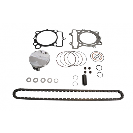 VERTEX 2025/02 ZESTAW NAPRAWCZY GÓRY SILNIKA KAWASAKI KX 250 F (KXF250) '23-'24 (STD. + 0.01MM 77.96MM) (14.1:1) (TŁOK, USZCZELK