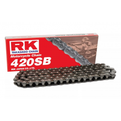 RK ŁAŃCUCH NAPĘDOWY 420SB-126 ZAPINKA (CL) W ZESTAWIE KOLOR STANDARD (POJEMNOŚĆ: DO 125 CCM) (18,5 KN)