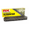 RK ŁAŃCUCH NAPĘDOWY 428HSB-140 ZAPINKA (CL) W ZESTAWIE KOLOR STANDARD (POJEMNOŚĆ: DO 200 CCM) (24,2 KN)