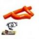 FM-Parts, silikonové hadice chladiče, KTM/Husqvarna/GAS-GAS '20-'22, oranžová barva