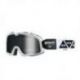 100%, MX brýle BARSTOW Goggle BONZORRO - stříbrné zrcadlové sklo, barva černá/bílá