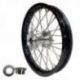 REX WHEELS, kompletní zadní kolo, 19“  19-2,15, černý ráfek/stříbrný náboj 25MM/stříbrné špice, Yamaha YZ/YZF 250/450 '09-