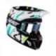 Leatt (kolekce 2023), MX přilba 8.5 V23 (+ MX brýle VELOCITY 5.5 ZDARMA) HELMET KIT TIGER, barva černá/bílá/modrá/žlutá fluo, ve