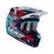 Leatt (kolekce 2023), MX přilba 8.5 V23 (+ MX brýle VELOCITY 5.5 ZDARMA) HELMET KIT ROYAL, barva modrá/červená/modrá, velikost L