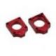 Accel, napínáky zadní osy, Honda CR '98-'07, CRF 250 '04-'09, CRF 450 '02-'08 červená barva