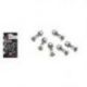Accel, sada šroubů rozety s maticemi (6ks.) M8X34mm