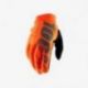 100%, rukavice cross/enduro Brisker Softshell, barva oranžová/černá, velikost S