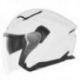 Nox, Jet přilba se sluneční clonou N130 Solid bílá barva, velikost S