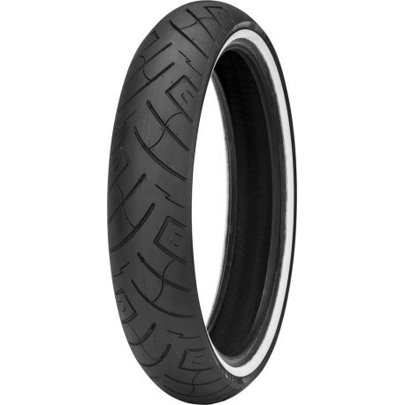Shinko, pneu 130/60H-23 777 75H TL REINF WW bílé bočnice, přední, DOT 47/2023