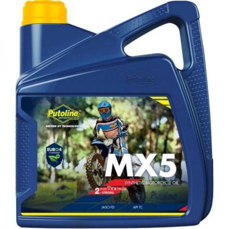 Putoline, 2T motorový olej, 100% SYNTETIC MX 5 4L (AKC)