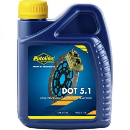 Putoline, brzdová kapalina DOT 5.1 BRAKE FLUID 500ML