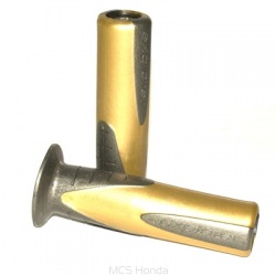 Ariete, gripy 01693-GO EXPLORER (120 mm) s otvorem, barva zlatá/stříbrná