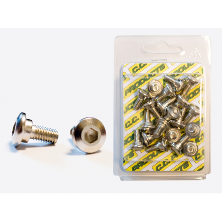 CC, šrouby brzdového kotouče, předního, Kawasaki KX/KXF (20ks.) M6, plochá imbus hlava, 10,9HRC (1083-16)