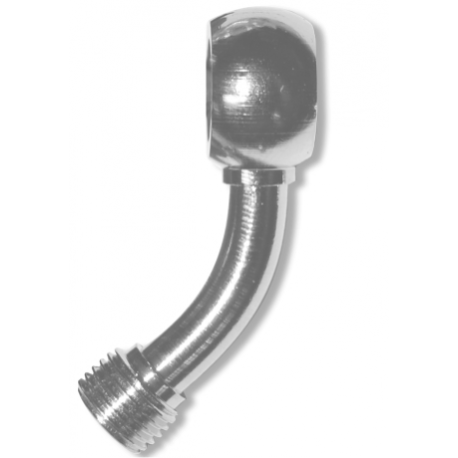 Fren Tubo, koncovka brzdové hadice, průměr 10mm, s homol., 45°, chromovaná