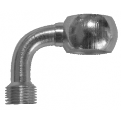 Fren Tubo, koncovka brzdové hadice, průměr 10mm, s homol., 90°, chromovaná