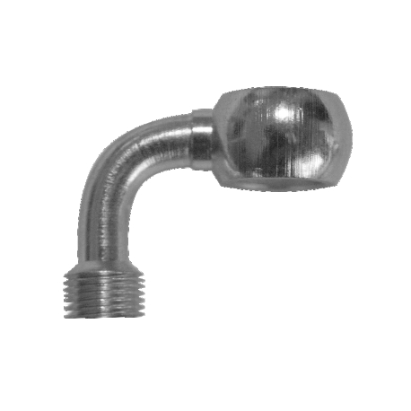 Fren Tubo, koncovka brzdové hadice, průměr 10mm, s homol., 90°, chromovaná