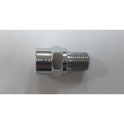 Fren Tubo, spojka hadice, vnitřní x vnější, chromovaná, M10x1,0