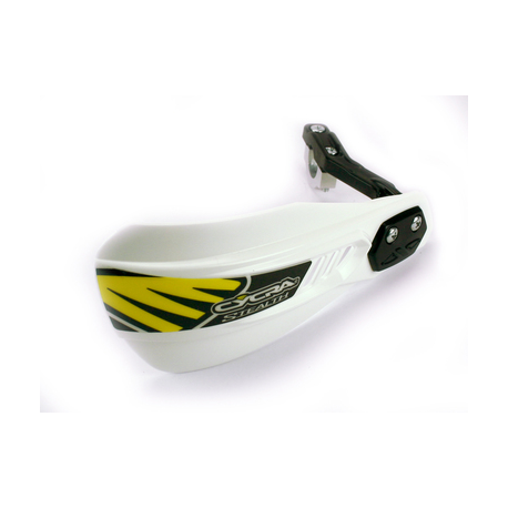 Cycra, kryty páček s držáky (22mm/28,6mm), model Composite Primal Stealth Racer, bílá barva