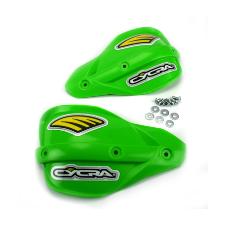 Cycra, náhradní plasty pro kryty páček Probend Enduro, zelená barva (šrouby v sadě)